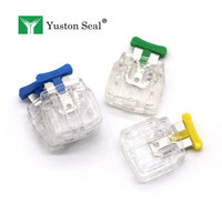 Sceau de compteur YUSTON YTMS002 en PC+ABS et acier inoxydable, inviolable, avec code-barres et numéro de série pour compteurs d'eau, d'électricité et de gaz
