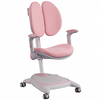 Chaise d'étude ergonomique pour enfants, double dossier, inclinaison réglable, fauteuil pivotant, siège léger en plastique pour la maison et l'école
