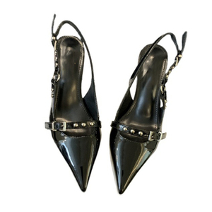 2024 Spring New Pointed European and American Thin High-rise Shoes Ready Stock 35-40 - Product Image 6