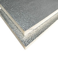 Panneau de conduit HVAC pré-isolé en PU hygiénique, ignifuge, en mousse PUR, antibactérien, avec feuille d'aluminium composite pour conduits d'air en salle blanche hospitalière