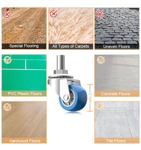 Kit de déménagement de meubles à quatre roues en acier et caoutchouc, plateforme fermée en ABS, facilitant le shopping, personnalisable, support OEM - Product Image 4