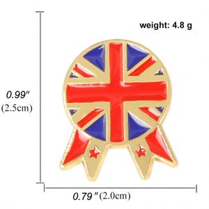 Nuevo Estilo Pin de Solapa Metálico con Mapa de la Bandera de Londres, Reino Unido, Souvenir de la Bandera del País de Gran Bretaña - Product Image 6