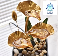 Fuente de Mesa, Artesanía Minimalista, Dispositivo de Agua Fluida, Decoración para el Hogar y la Oficina