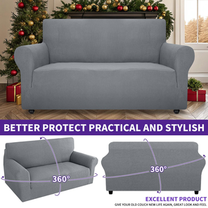 Modern Living Room Ready Made Spandex Universal 2 3 4 Seats <b>Stretch</b> <b>Sofa</b> <b>Cover</b> Elastic 3 Pieces Set <b>Sofa</b> <b>Cover</b> - Product Image 5