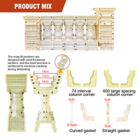 Clôtures décoratives en plastique ABS directes d'usine garde-corps moules ménagers de haute qualité pour balcons de jardin