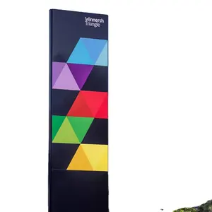 새로운 스타일 사용자 정의 monolith 토템 표지판 wayfinding 정보 포인트 monolith 방향 디스플레이