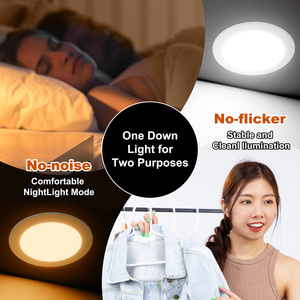 12-Pack Ultra-Thin 6 Inch 5CCT LED Recessed Ceiling Light Dimmable Canless <b>Downlight</b> 1050LM Brightness - Product Image 4