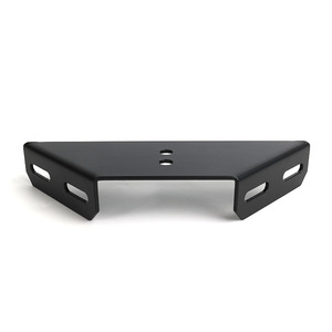 Soporte de Esquina Trapezoidal de Acero Negro, Conector de Techo para Gabinete, Soporte de Hardware Duradero - Product Image 1