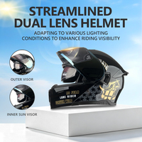 Casques de moto modulaires DOT intégraux, casques de motocross, casques rabattables pour homme et femme, casque pour moto