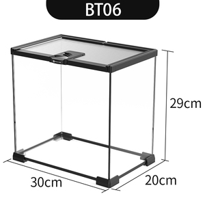 Cage en <span class=keywords><strong>verre</strong></span> pour animaux de compagnie, aquarium, tortue, lézard, reptile, aménagement paysager - Product Image 3