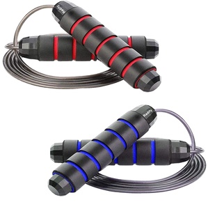 Cuerda de saltar deportiva de PVC, <span class=keywords><strong>Crossfit</strong></span> con Mango antideslizante, ajustable, para el hogar, ejercicio de Fitness en interior - Product Image 1