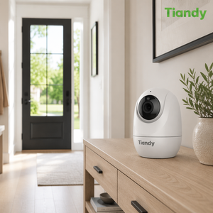 Caméra IP Wi-Fi Tiandy 2MP 1080P Intérieure CMOS Vision Nocturne Détection Humaine Audio Bidirectionnel Pan-Tilt H.265 pour Bébé, Personnes Âgées, Animaux Domestiques et Maison - Product Image 1