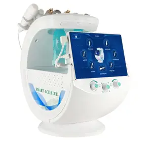 Profesional 7 en 1 Smart Ice Blue Oxygen Injection Hydro Dermabrasion Machine Dermabrasion Microdermabrasion facial Machine
