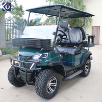CAMP-Voiturette de golf tout-terrain électrique au lithium pour 4 places, mini voiturette de golf relevée
