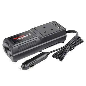 200W Portable Power Inverter DC12V to AC110V 220V 240V Powerstrip with 2 AC Outlets Quad Output Type OEM Supported