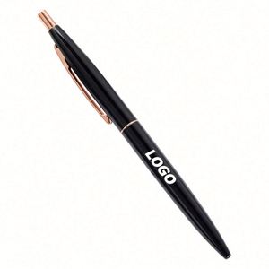Stylo bille personnalisé en aluminium multicolore avec logo sur mesure pour cadeau promotionnel en gros - Product Image 1