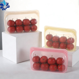 Silicone Food <b>Storage</b> Bags 1000ml 1500ml <b>Microwave</b> Safe Heat Resistant Reusable For Snacks Meals - Product Image 4