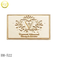 Plaques de bagages en métal doré de haute qualité avec logos, étiquettes nominatives décoratives en métal doré, accessoires rectangulaires en métal pour chapeaux