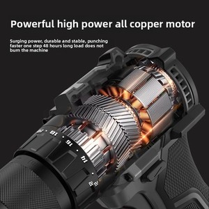 Taladro de mano recargable de grado Industrial A7Pro1365, taladro de impacto de litio sin escobillas 1365I, herramienta de destornillador eléctrico para batería