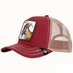 Casquettes légères de style classique avec broderie et visière inférieure rouge, casquettes de baseball pour homme, visière incurvée, casquette - Product Image 1