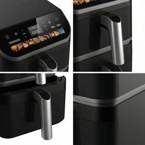 Friteuse à <span class=keywords><strong>air</strong></span> numérique 3000W DC avec 2 paniers indépendants de 4,5+6,5 litres, double panier superposé - Product Image 5