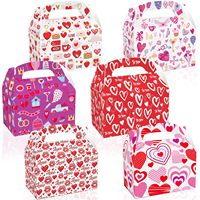 Boîtes cadeaux personnalisées pour cupcakes, biscuits et bonbons pour la Saint-Valentin avec des motifs en forme de cœur pour les fêtes, les mariages et les douches nuptiales