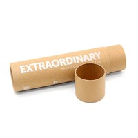 Tube en papier kraft biodégradable non couché pour emballage alimentaire : thé, miel, sauces, assaisonnements, produits gastronomiques – Logo personnalisé