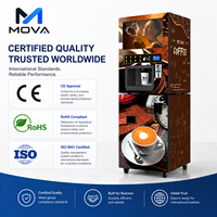 Distributeur automatique de café avec refroidissement et chauffage, quatre saveurs chaudes, quatre saveurs froides, boîte lumineuse publicitaire et lecteur de cartes