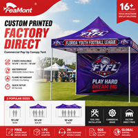 Tente pliante en acier FEAMONT 3x3m, imperméable, pour exposition et événement, fabricant OEM ODM