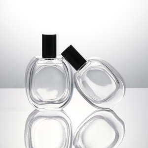 Classico High-End di lusso 30ml 50ml 100ml bottiglie di profumo bianco grigio trasparente con pompa spruzzatore e forma piatta cartone imballato - Product Image 4