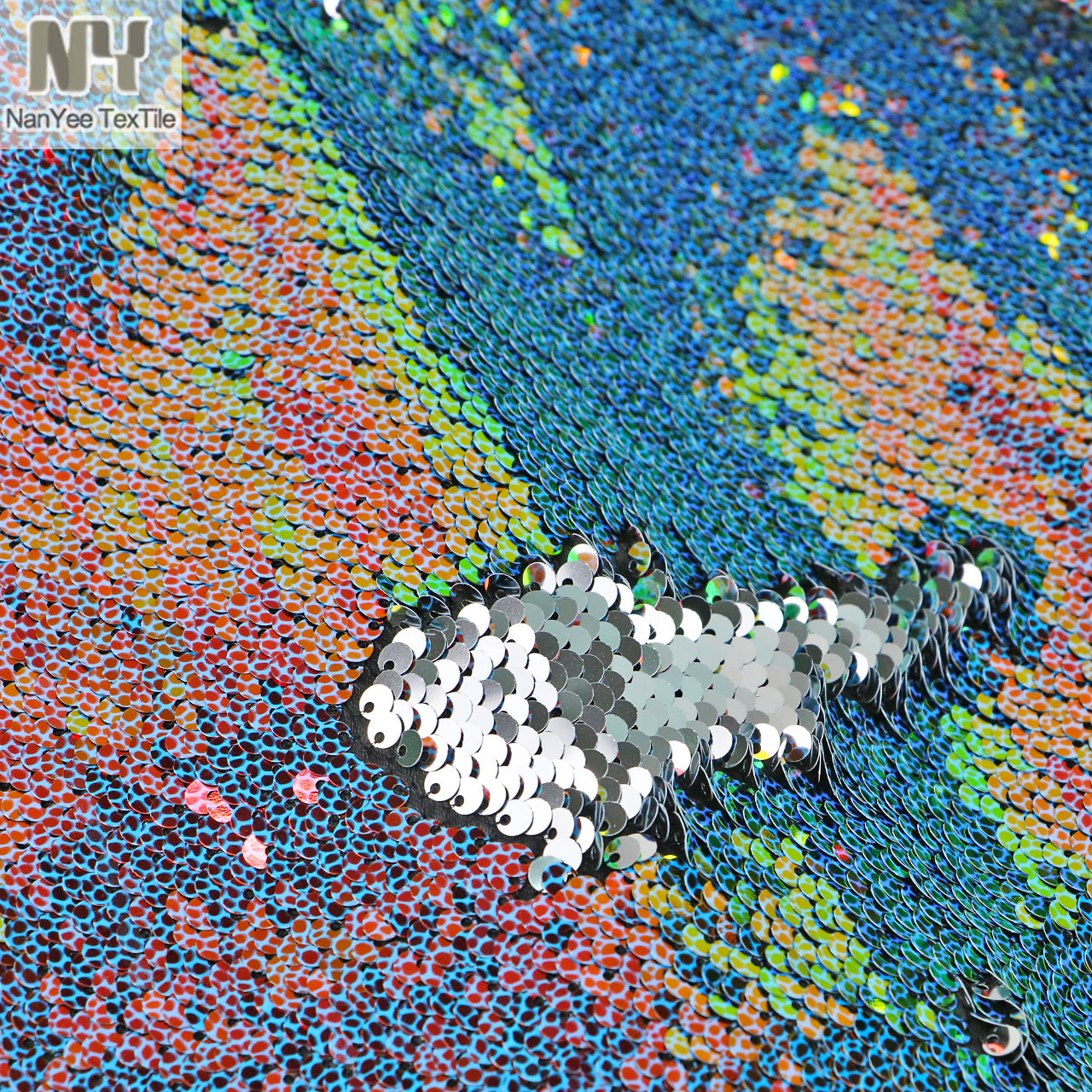 Iridiscente de piedra/plata