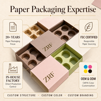 Boîte Cadeau de Luxe en Gros pour Chocolats, Tiroir Personnalisé Vide avec Estampage à Chaud Doré, Emballage de Chocolats