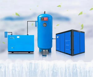 Compressore d'aria a spirale bistadio ad alta pressione da 15KW, senza olio, stazionario, con motore industriale e pompa a basso attrito personalizzata - Product Image 2