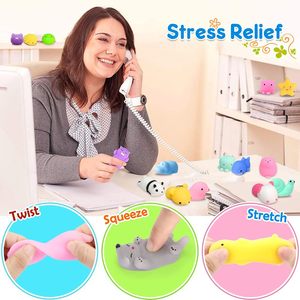 Juguetes Blandos de Mochi, Mini Squishies de Animales Kawaii, Recuerdos de Fiesta para Niños, Juguetes Antiestrés para Apretar, Juguetes para Apretar Granos - Product Image 2