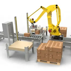 Robot paletizador robótico de bolsas de cartón, máquina apiladora de cartón paletizadora automática