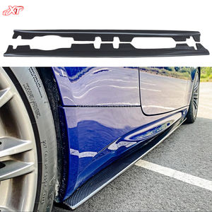Becquet de lèvre d'extension en fibre de carbone de style <span class=keywords><strong>E</strong></span> pour <span class=keywords><strong>BMW</strong></span> série 3 E90 E92 E93 M3 jupes latérales Bodykit - Product Image 1