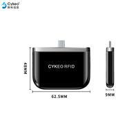 Lector y Escritor RFID UHF Móvil para Teléfonos Inteligentes, Compatible con USB Tipo C y Micro USB, de Corto Alcance, para Inventario, Almacenes y Comercio Minorista