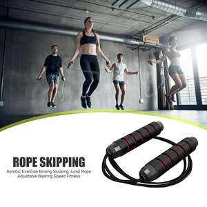 Wholesale Heavy Weight Steel Wire Skipping <b>Rope</b> Adjustable Bearing <b>Gym</b> Jump <b>Ropes</b> for Fitness - Product Image 4