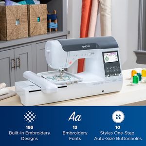 Machine à coudre et à broder Brother Se2000, zone de broderie informatisée 360x510 mm, blanche - Product Image 5