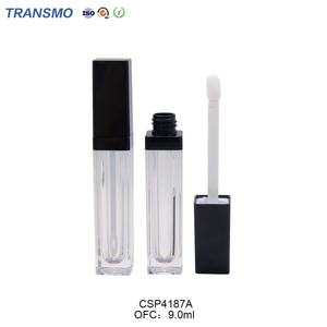 Tubes de brillant à lèvres en plastique de 7 ml avec bouchon à vis, emballage vide pour rouge à lèvres, tube de brillant à lèvres noir - Product Image 1