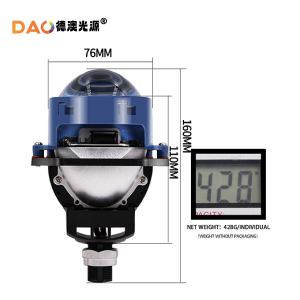 Đèn pha chiếu LED Bi-LED P02 màu xanh dương mới, 12V 65W, đèn chiếu LED cho ô tô, hệ thống chiếu sáng tự động đa năng - Product Image 5