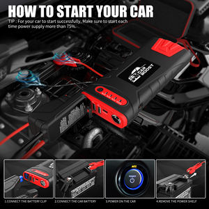 Arrancador de Coches con Doble Puerto USB, 24000mAh, 4000A, Arranque Automático, 12/24 Voltios, <span class=keywords><strong>Mini</strong></span> Banco de Energía para Camiones, Kits de Emergencia - Product Image 2