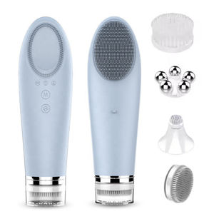 Appareil de massage facial électrique multifonctionnel 4 en 1 Brosse nettoyante en silicone pour le <span class=keywords><strong>visage</strong></span> - Product Image 1
