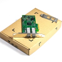 Réseau à fibre optique PCIe x4 double port SFP Gigabit i350AM2 PCI-E Express carte réseau I350-F2