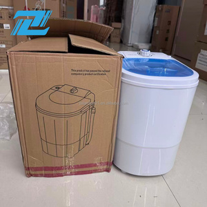 เครื่องซักผ้าแบบพกพาขนาดเล็ก 4.5 ลิตร รุ่น D OEM กึ่งอัตโนมัติ ราคาถูก ขายตรงจากโรงงาน - Product Image 1