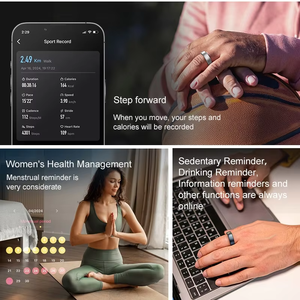 Homirn Smart Finger Ring App Controlled Multiple Sports Modes Health Monitoring with Temperature Measurement Smart Ring - Product Image 5