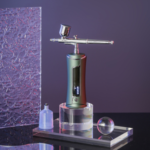 Mini aérographe rechargeable pour <span class=keywords><strong>peinture</strong></span> et pulvérisation d'ongles Kit de vapeur de brume faciale d'oxygène Compresseur d'air pour la beauté faciale d'art d'<span class=keywords><strong>ongle</strong></span> - Product Image 6