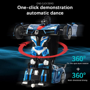 1/18 <span class=keywords><strong>Control</strong></span> de gestos RC Stunt Car Deformación de un botón Rotación de 360 ° Faros LED y Juguete de transformación automática para niños - Product Image 2