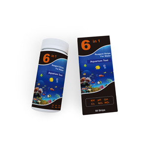 6 In 1 Water Test <b>Strips</b> For Aquarium And Fish Pond Multi Element Test Kit Easy Operation 50 100 <b>Strips</b> - Product Image 2