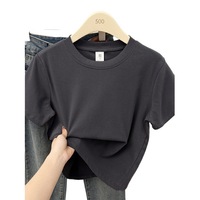 Zuidoost-Aziatische grensoverschrijdende lente-zomer plus-size loszittende casual stijlvolle T-shirt met ronde hals en normale schouderlijn